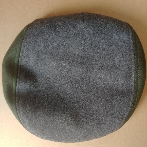 Vintage Penguin made in Canada Mens wool blend grey green cap hat with b… - Picture 5 of 10